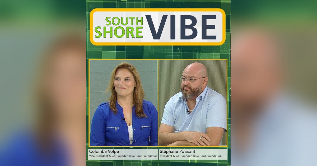 Colomba Volpe et Stéphane Poissant à l'émission South Shore Vibe (TVRS)